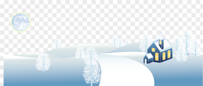 Beautiful Winter Snow Hanging Clip PNG