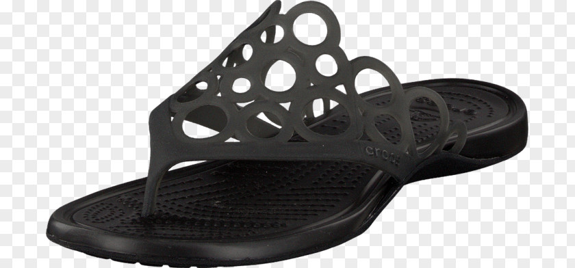 Black Flip Flops Flip-flops Shoe Sandal Crocs Slide PNG