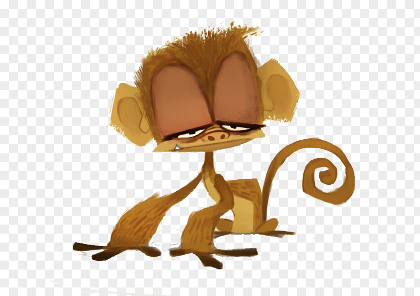 Cartoon Monkey Drawing Illustration PNG