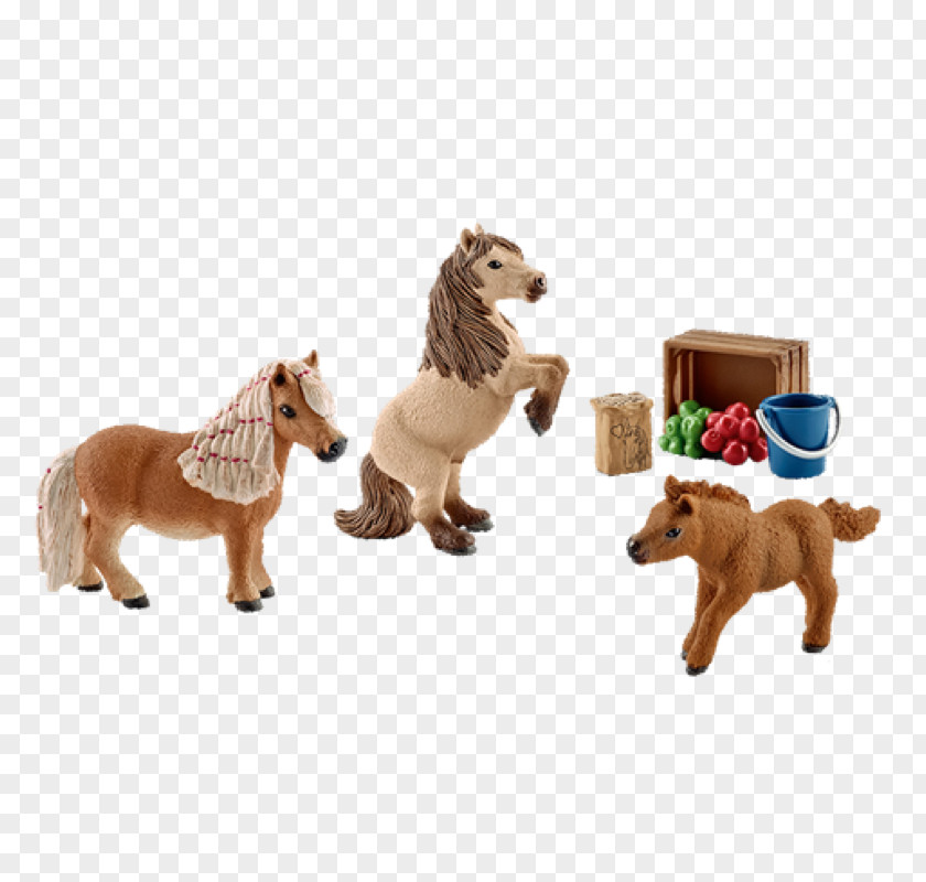 Hand-painted Bear Shetland Pony Icelandic Horse Foal Schleich PNG