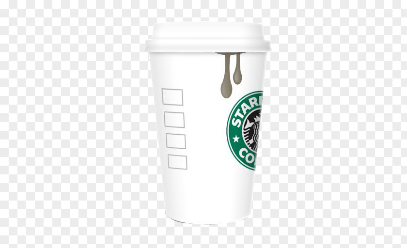 White Starbucks Coffee Cup Material Original Cafe Icon PNG