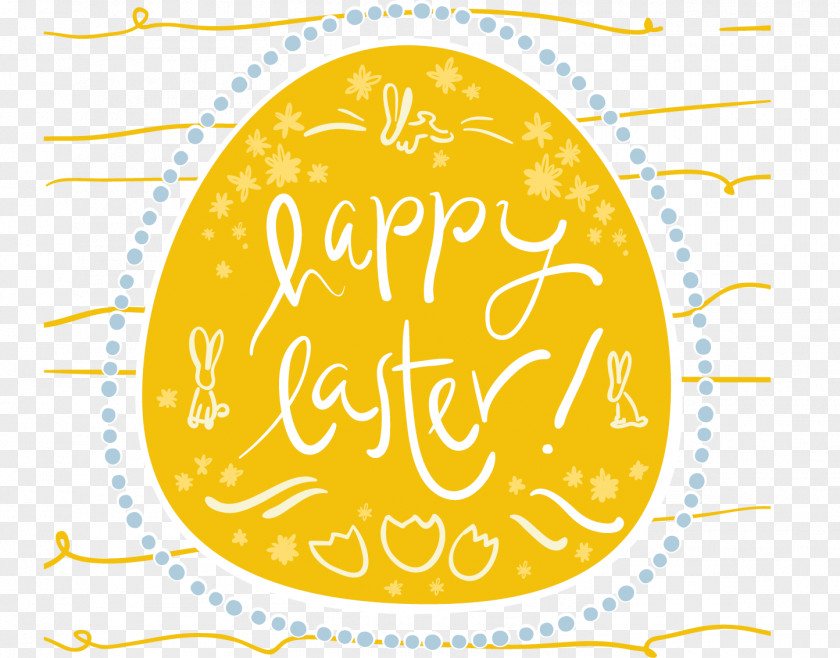 Vector Happy Easter Card Bunny Postcard Egg PNG