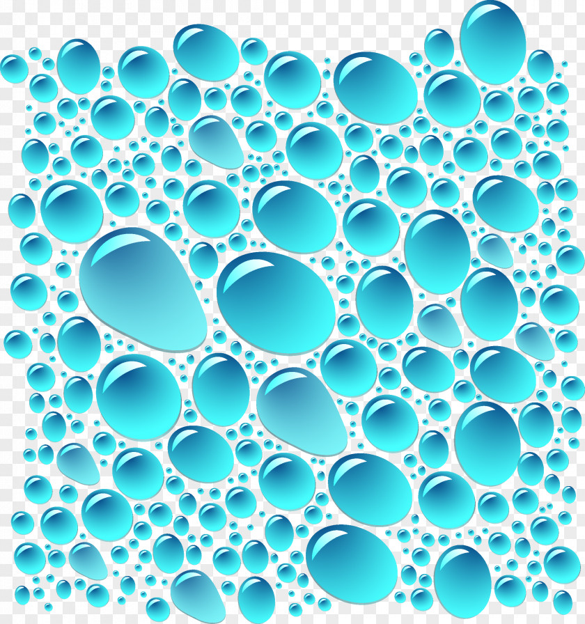 Blue Water Drop Dew PNG
