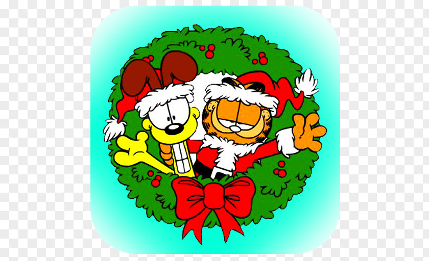 Christmas Odie Garfield Minus Clip Art PNG