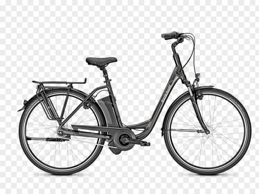 Grey Scale Kalkhoff Electric Bicycle Step-through Frame Electricity PNG