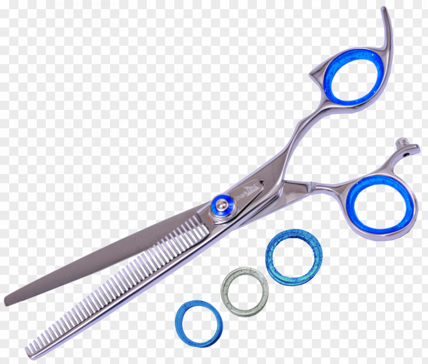Hand Scissors Hair-cutting Shears Gold Line Shark PNG