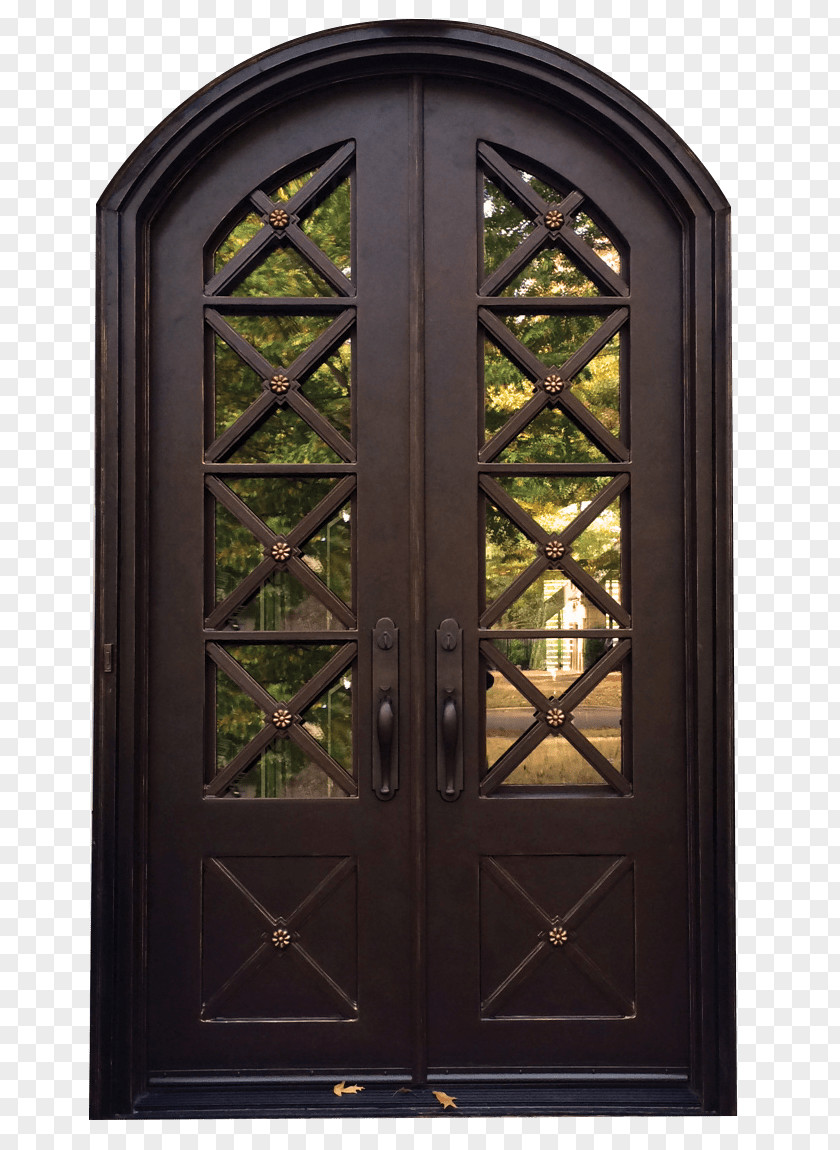 Iron Door Window Wrought Steel PNG