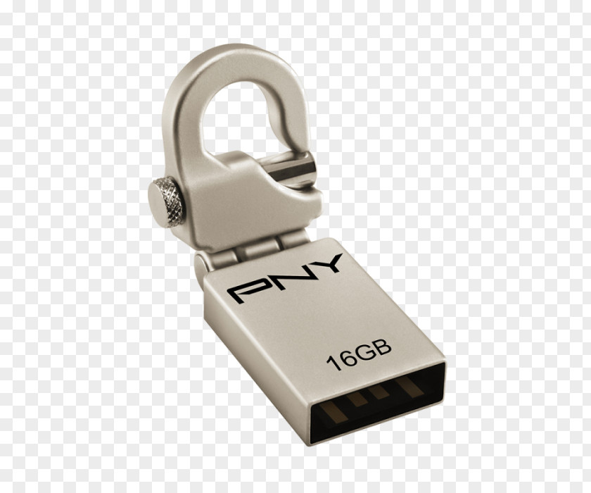 Metal Hook USB Flash Drives PNY Technologies Memory Micro Attaché PNG