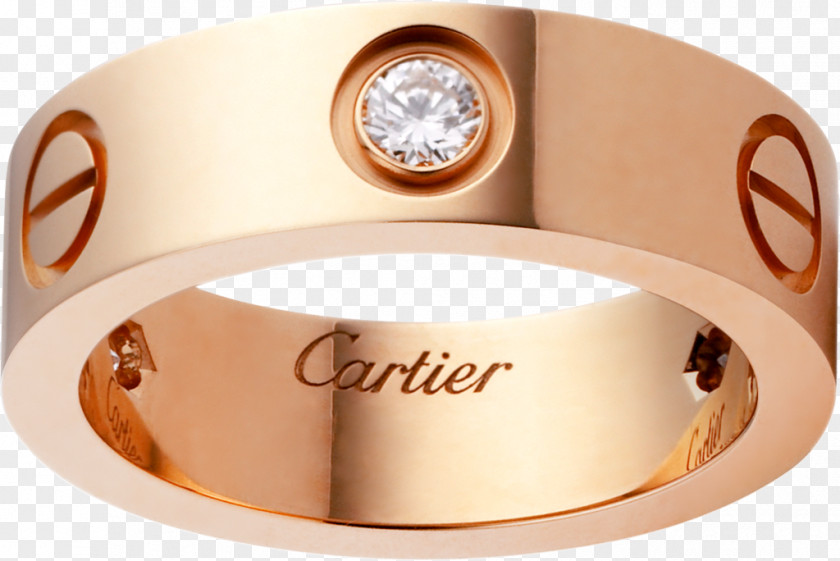Pink Ring Earring Cartier Love Bracelet Diamond PNG