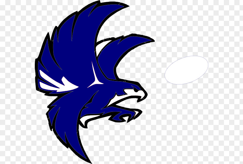 Blue And White Falcon Clip Art PNG