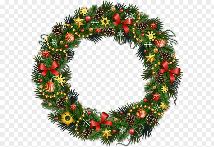 Christmas Rudolph Wreath Garland Clip Art PNG