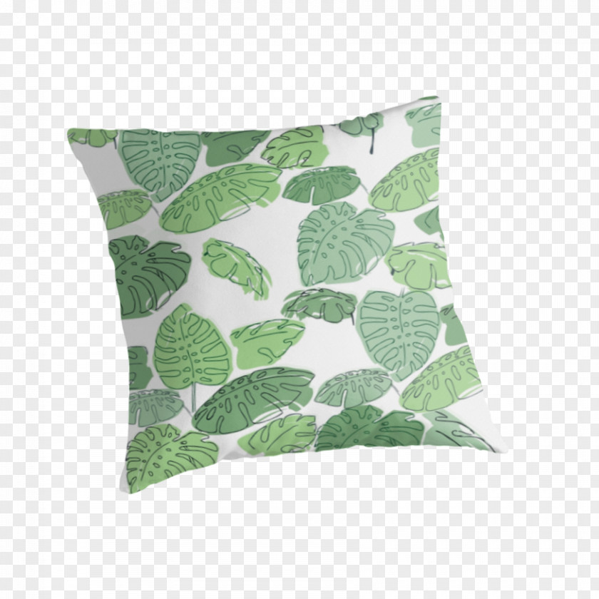 Green Palm Leaves Throw Pillows Cushion Leaf PNG