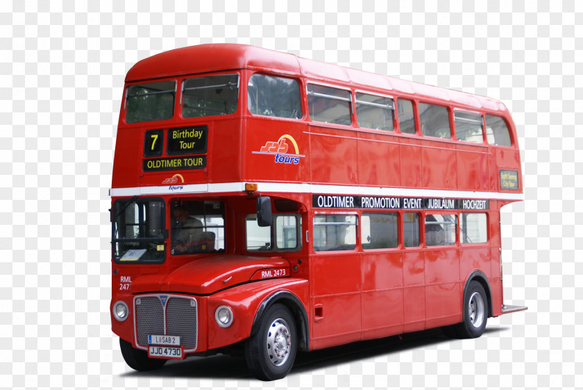 Bus Double-decker AEC Routemaster Tour Service Stock Photography PNG