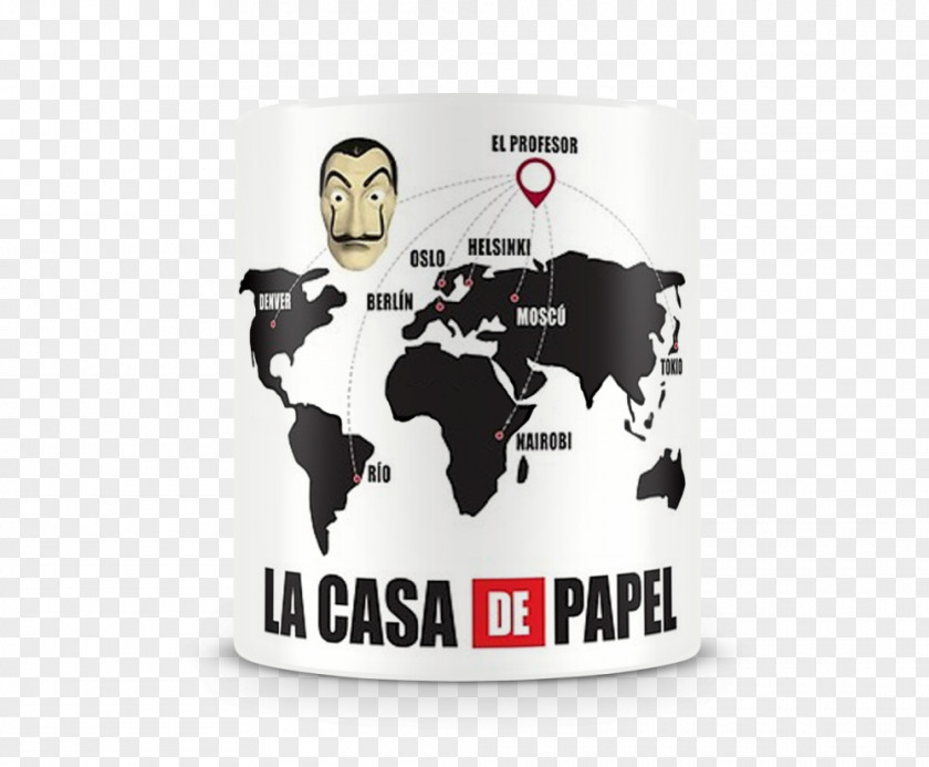 A Casa De Papel World Map Vector Graphics Illustration PNG