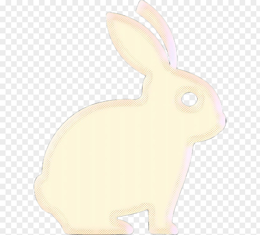 Beige Animal Figure Easter Bunny Background PNG