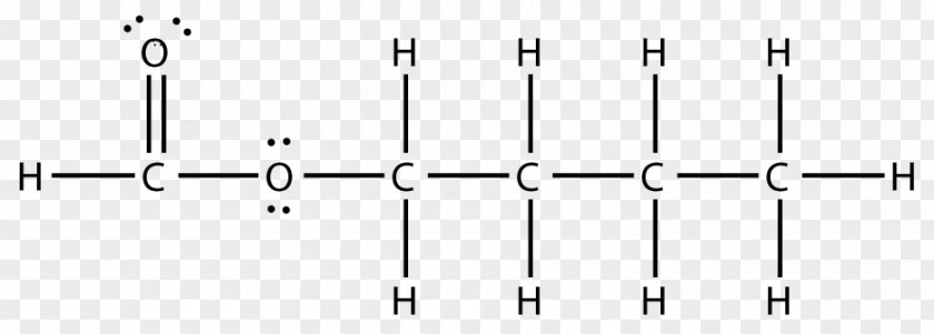 Butyl Formate Lewis Structure C5H10O2 Valeric Acid PNG