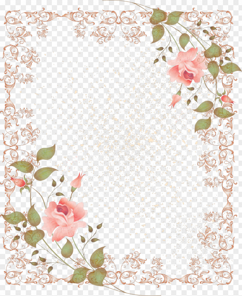 Flower Border Borders And Frames Picture Clip Art PNG