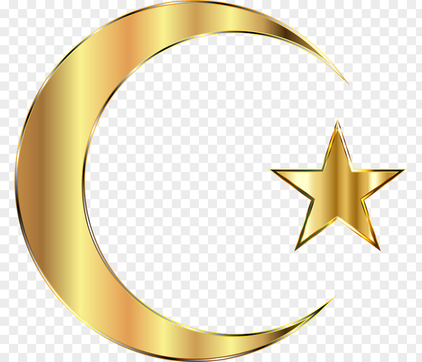Golden Moon Crescent PNG Crescent, Flag of Turkey clipart PNG
