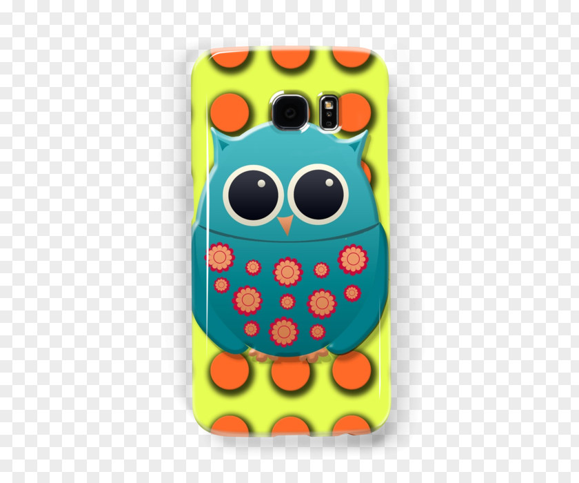 Owl IPhone 8 Yellow Blue Green PNG