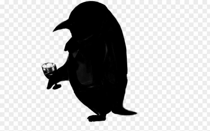 Penguin Silhouette Beak PNG