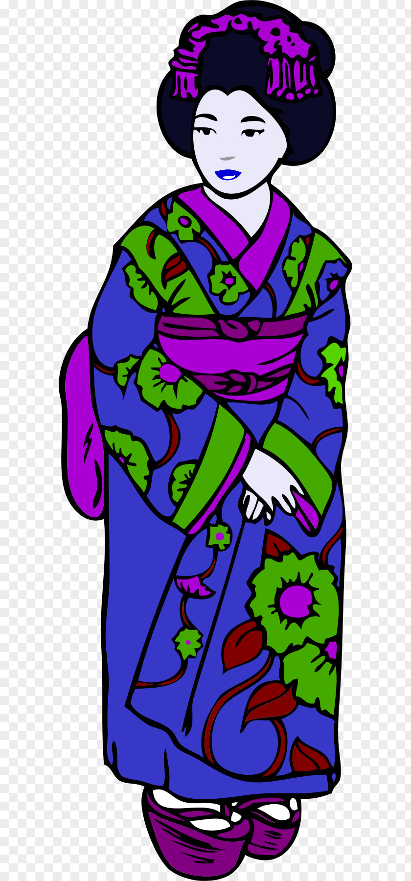 Purple Kimono Cliparts Woman Free Content Clip Art PNG