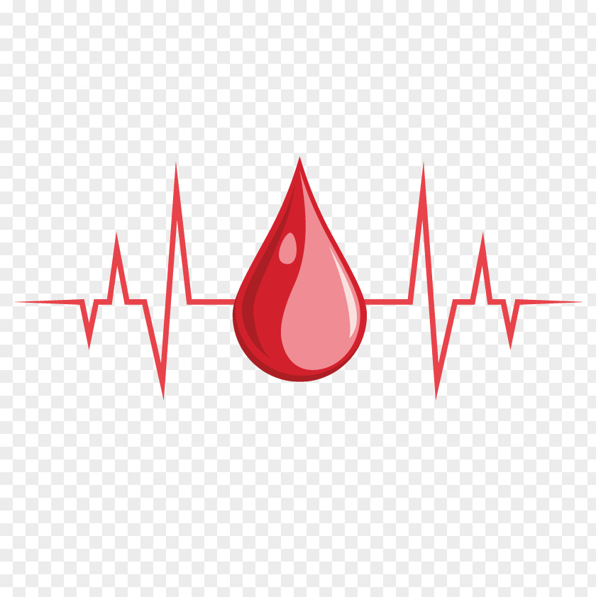 Vector Blood Heartbeat Icon PNG