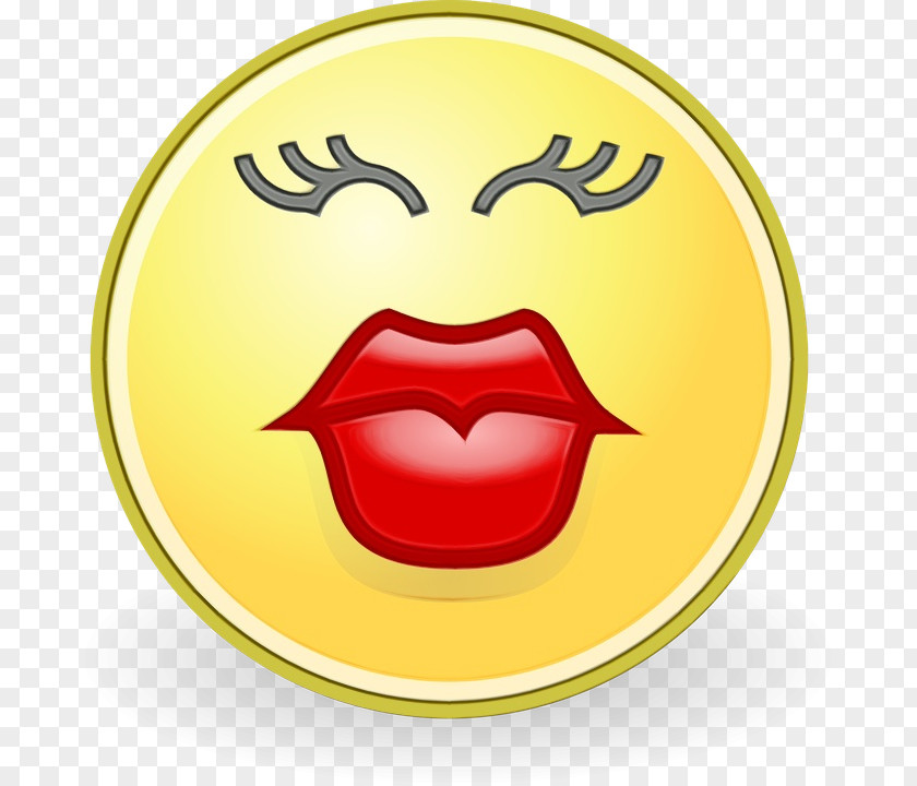 Comedy Mouth Background Heart Emoji PNG