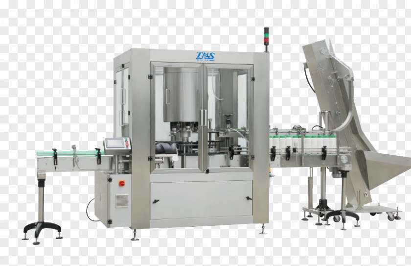 Bottle Labeling Machine Packaging And Lid Manufacturing PNG
