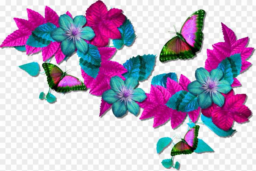 Butterfly Border Flower Butterflies And Moths Digital Image PNG