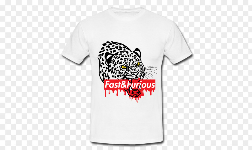 T-shirt Leopard Sleeve Bluza PNG