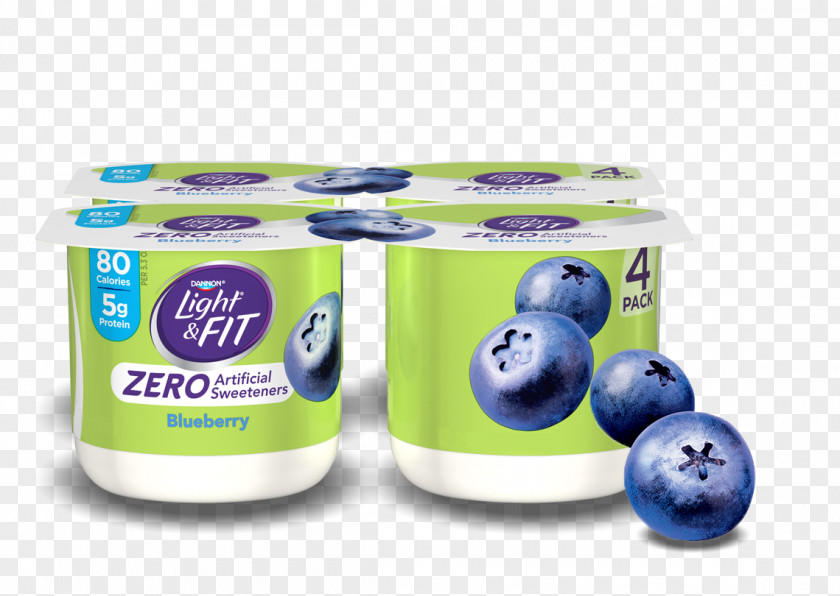 Blueberry Yoghurt Sugar Substitute Danone PNG