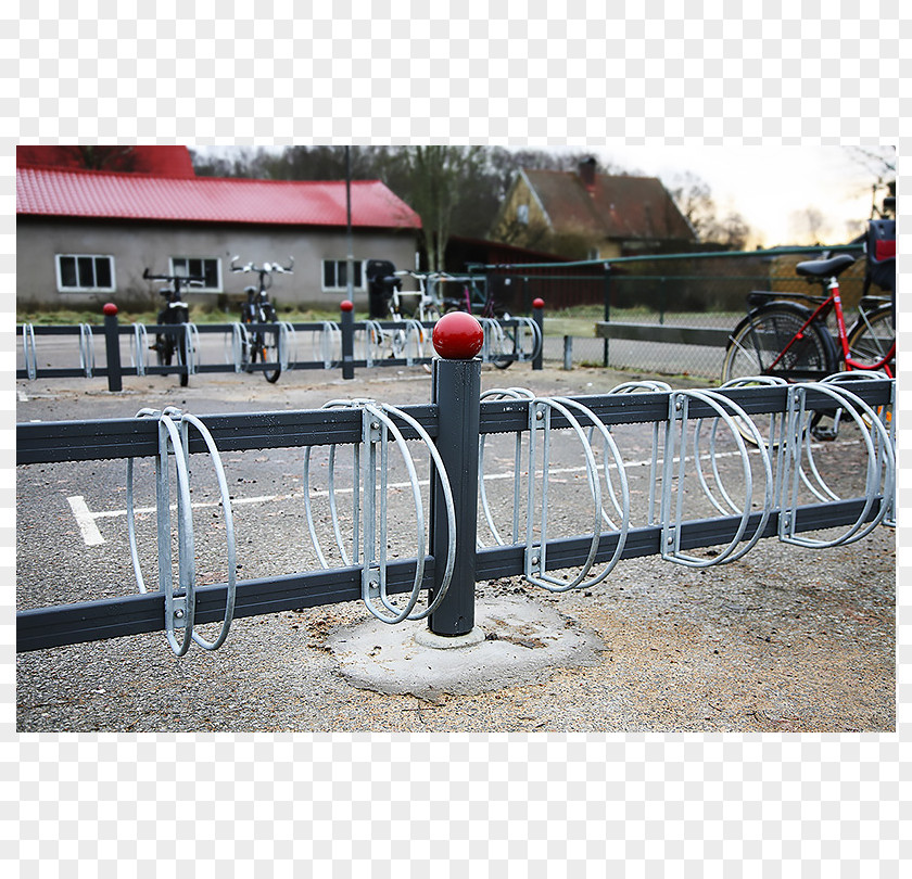 Bodar Steel Bicycle Parking Rack Guard Rail Station Fence PNG