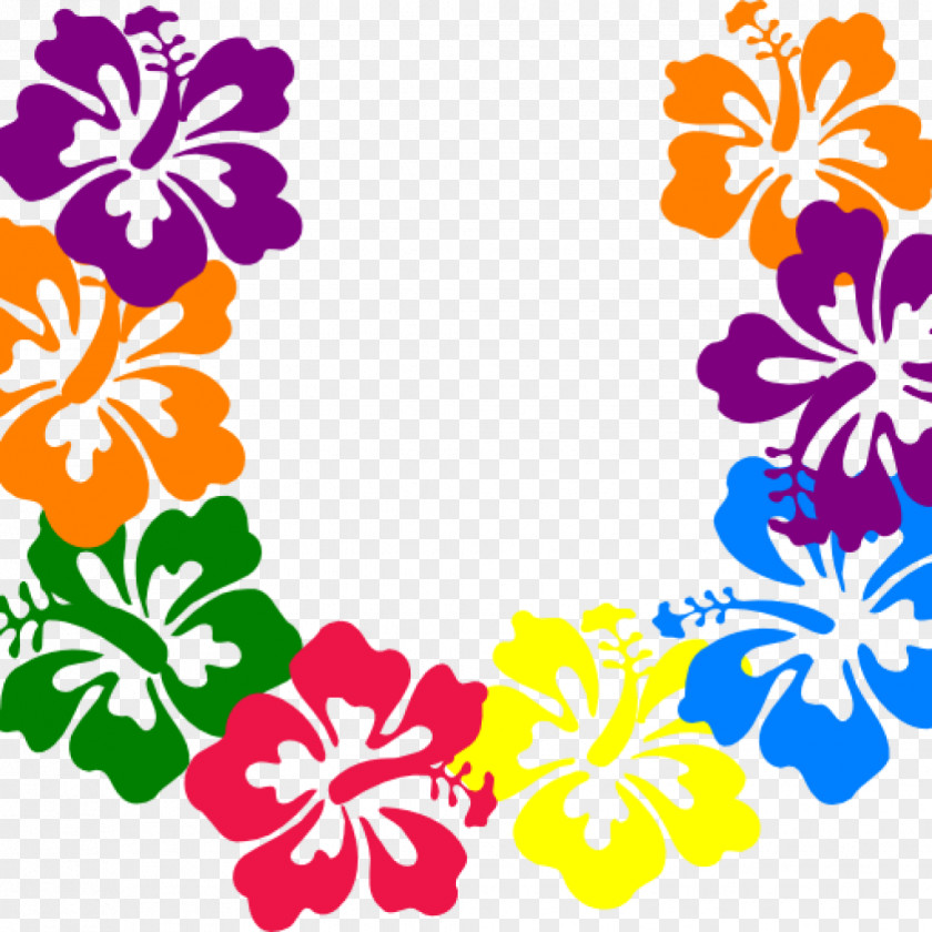 Hawaiian Font Tattoo Clip Art Borders And Frames Shoeblackplant Hibiscus PNG