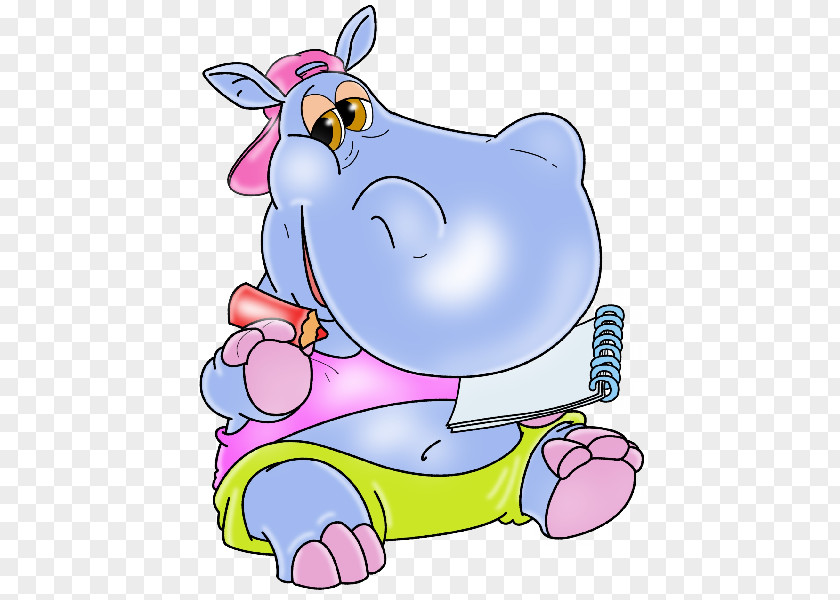 Hippo Watercolor Hippopotamus Cartoon Clip Art PNG