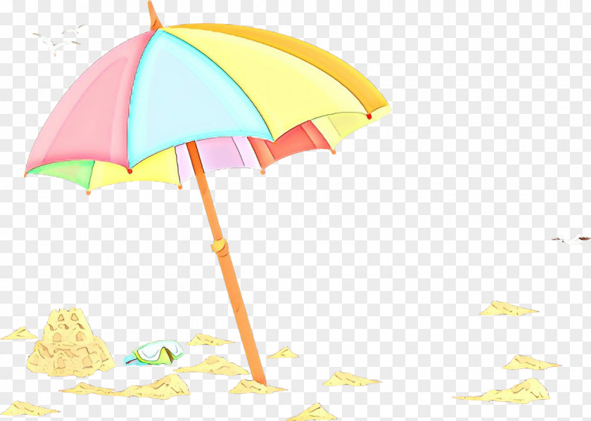 Meteorological Phenomenon Yellow Umbrella Cartoon PNG