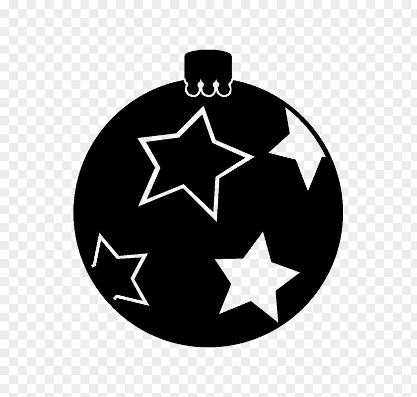 Sphere Blackandwhite Christmas Tree Stencil PNG