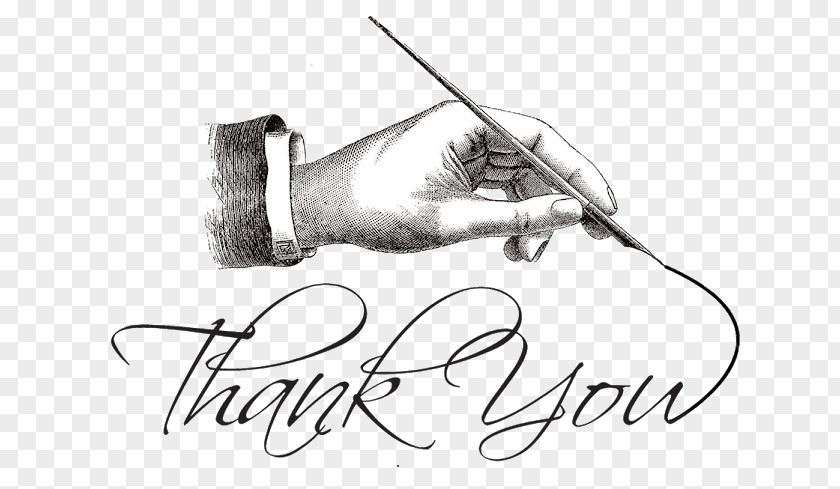 Art Blackandwhite Thank You Cartoon PNG