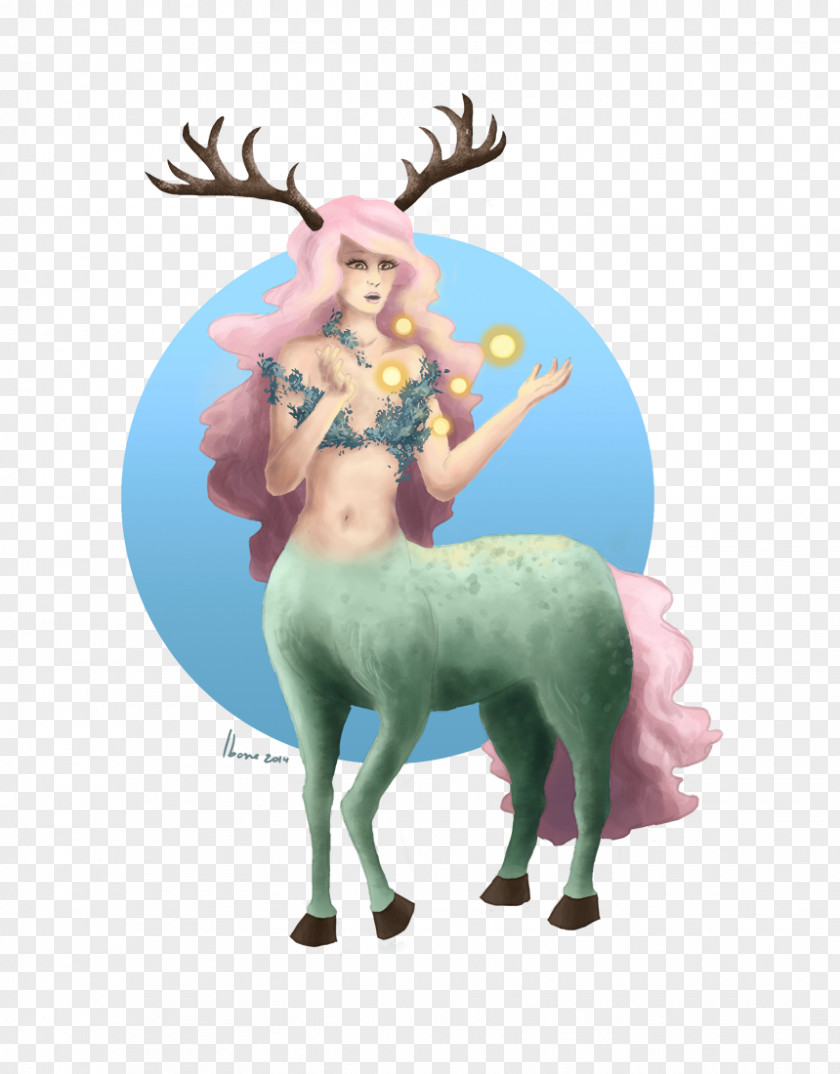 Centaur Deer Woman Legendary Creature PNG