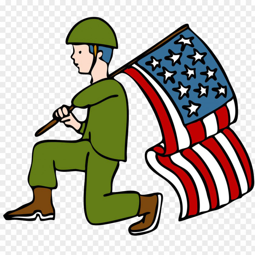 Kneel Soldiers Veterans Day Parade Soldier Clip Art PNG