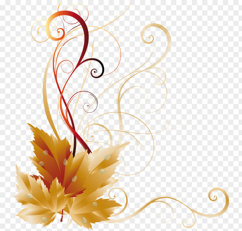 Side Border Autumn Maple Leaf Clip Art PNG