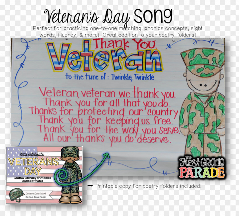 Soldier Veterans Day First Grade Poetry PNG