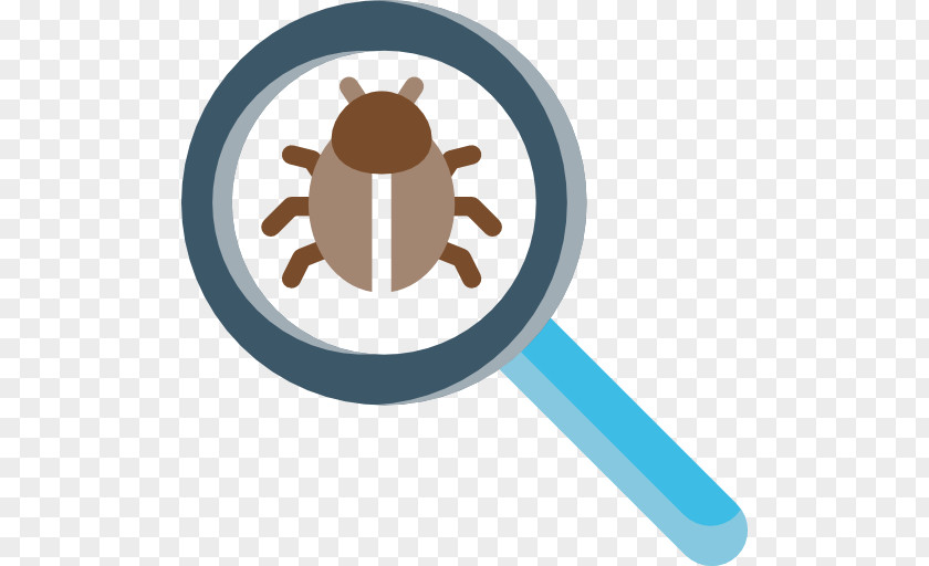 Virus Detail Magnified Cartoon Software Bug Computer Security Magnifying Glass PNG