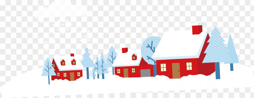 Creative Winter Snow House Dahan PNG