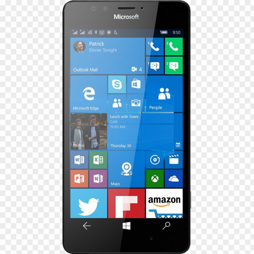 Microsoft Lumia 950 XL Display Dock Smartphone PNG