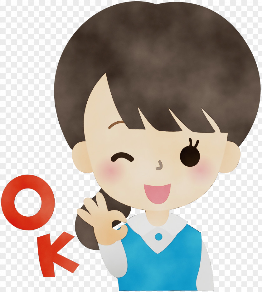 Ok Gesture Thumb Signal Royalty-free Cartoon Drawing PNG