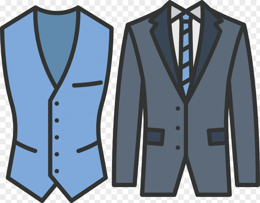 Vector Winter Clothes Suit Waistcoat Clothing Blazer PNG