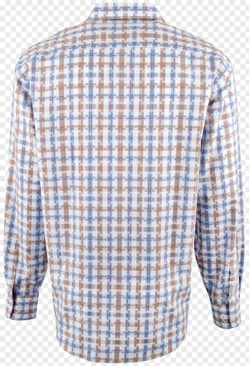 Basket Weave Dress Shirt Tartan Collar Sleeve Button PNG