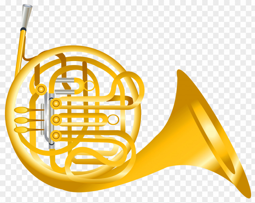 French Horn Transparent Clipart Clip Art PNG