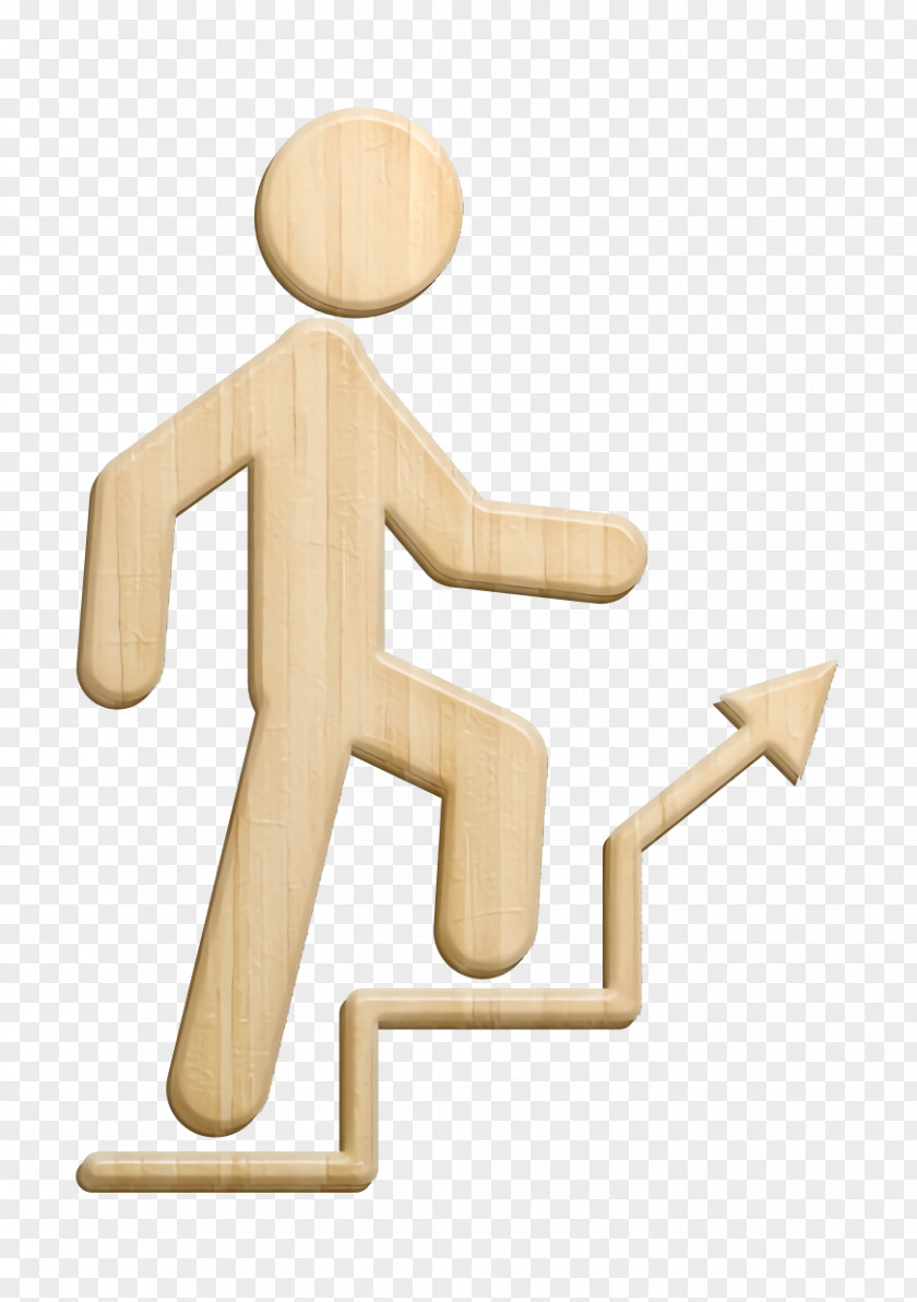 Stair Icon Man Climbing Stairs People PNG