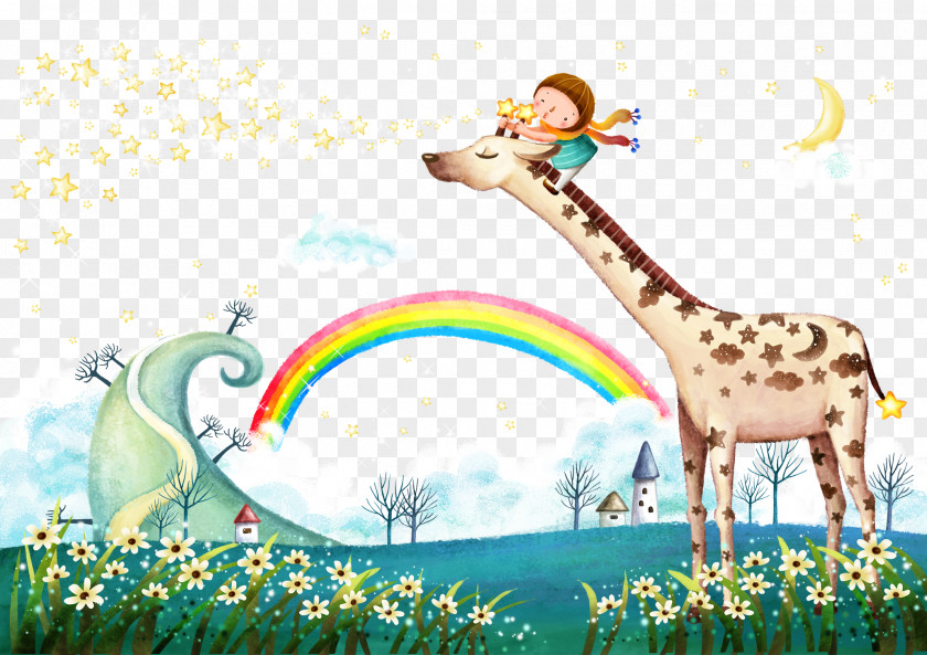 Baby Giraffe Image Design Illustration Vector Graphics PNG